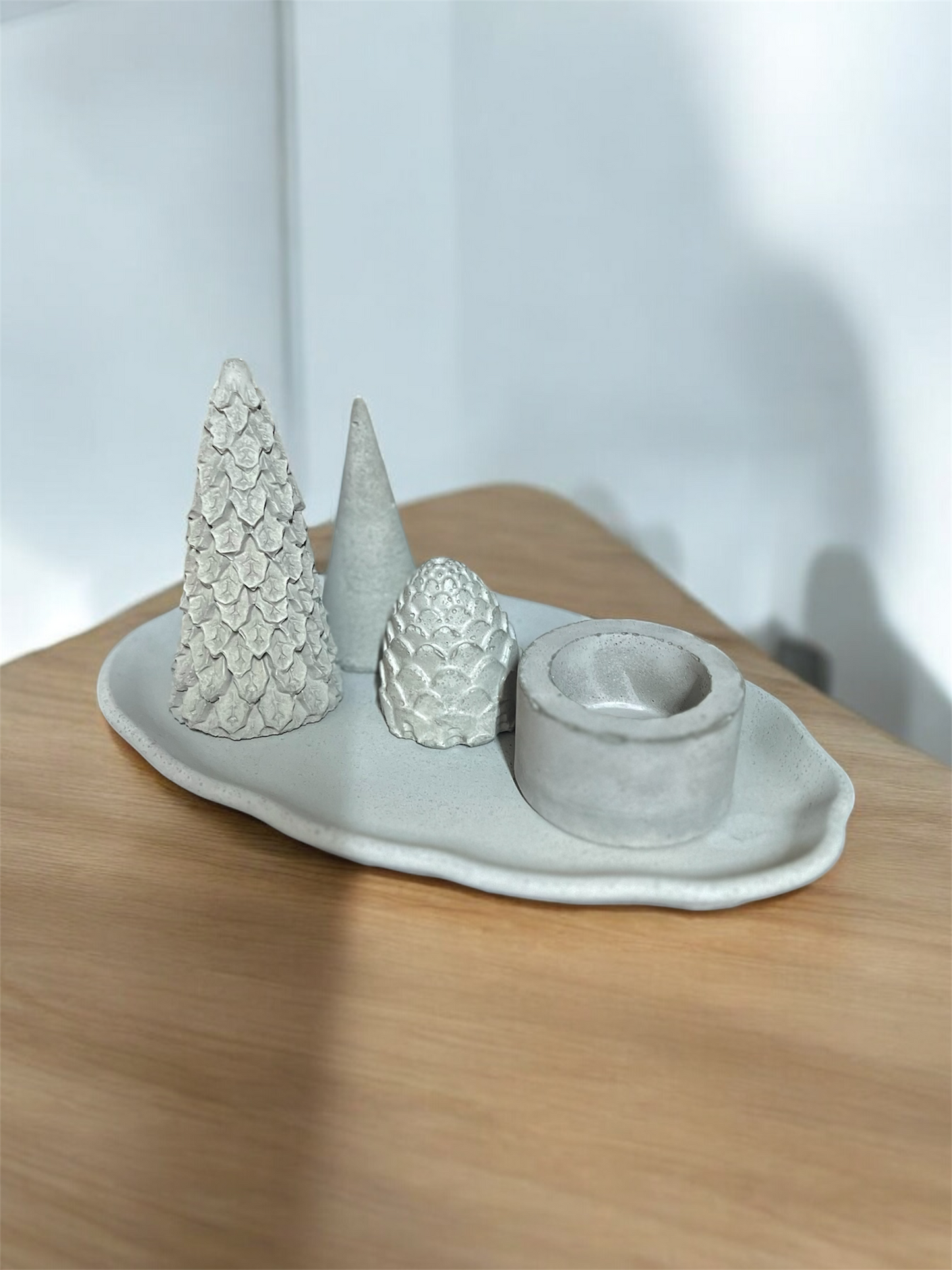 Christmas Oval/Candle set