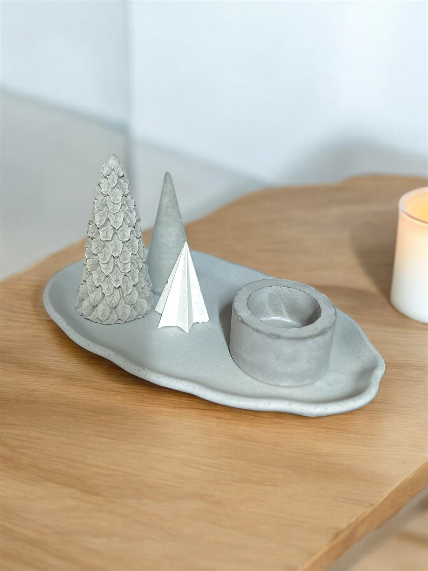 Christmas Oval/Candle set