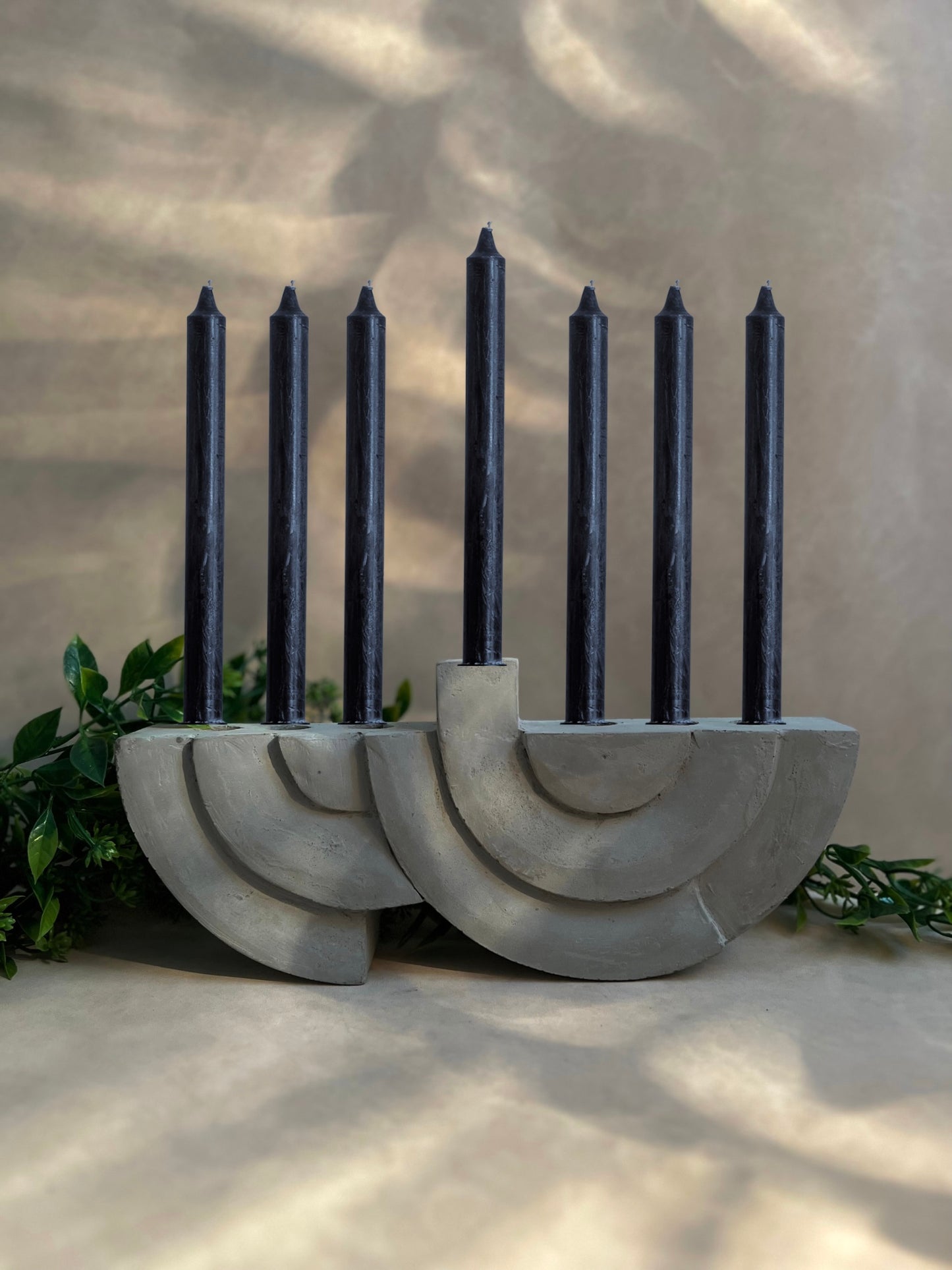 Flared taper candles holder