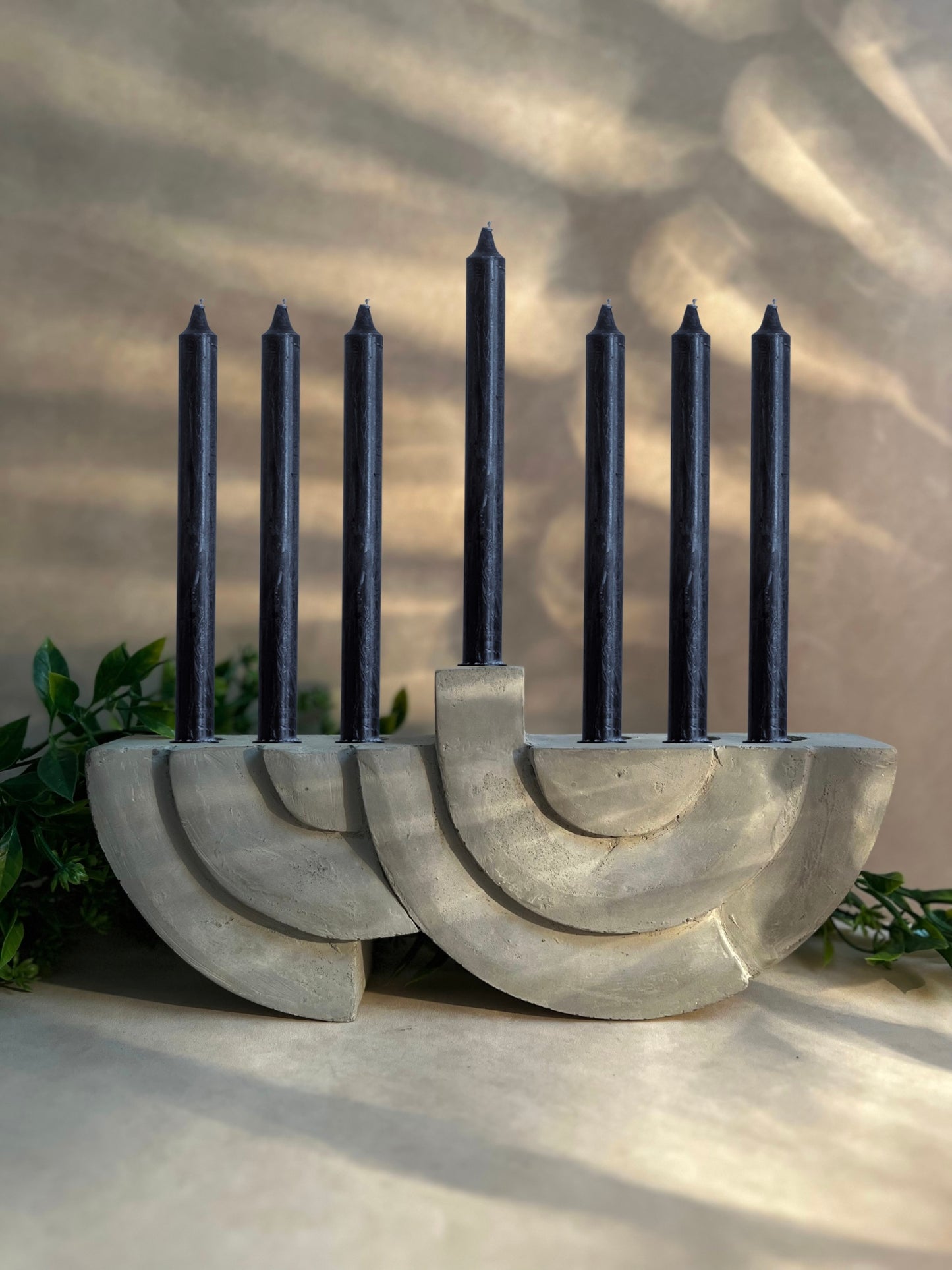 Flared taper candles holder