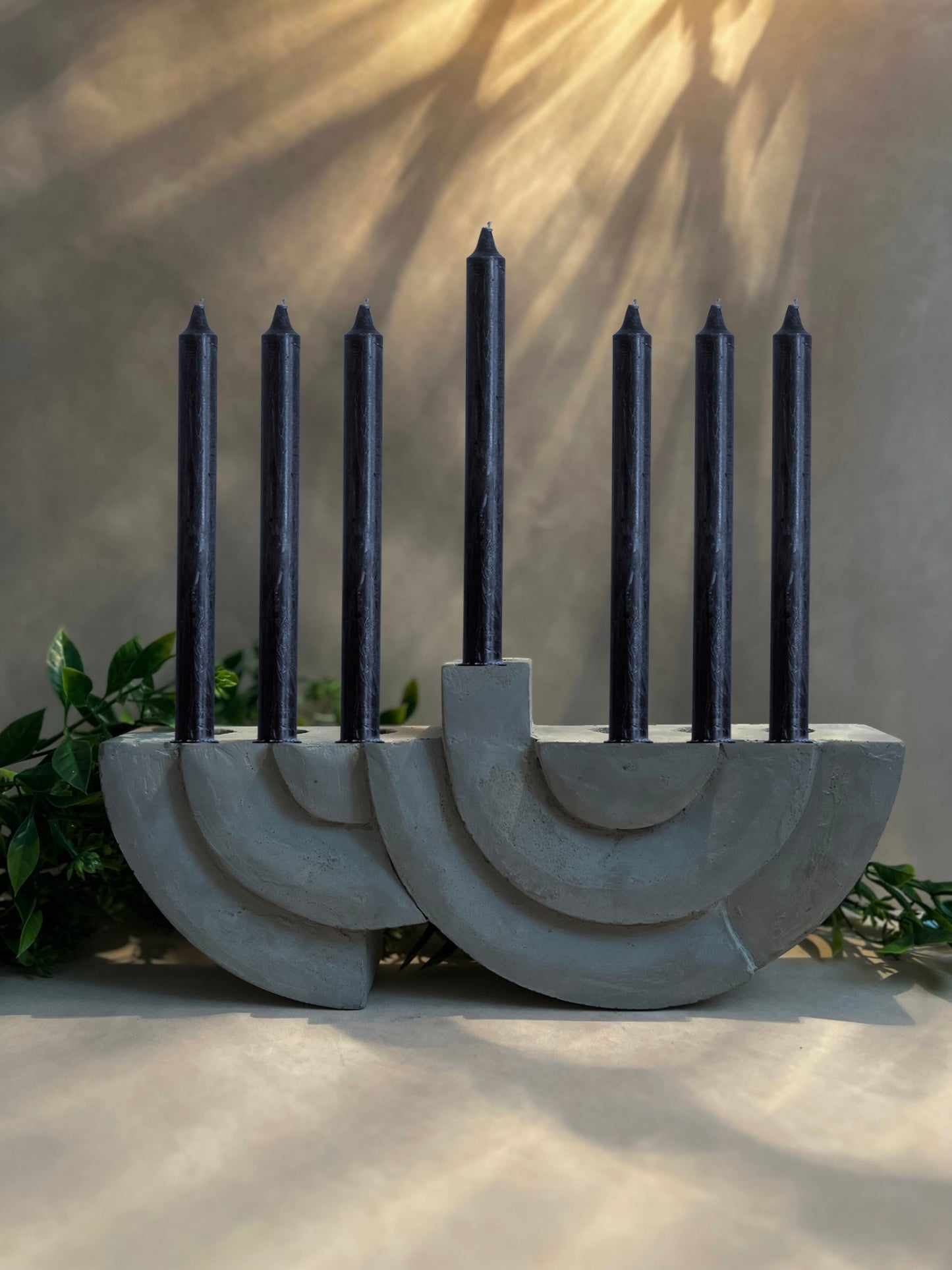 Flared taper candles holder