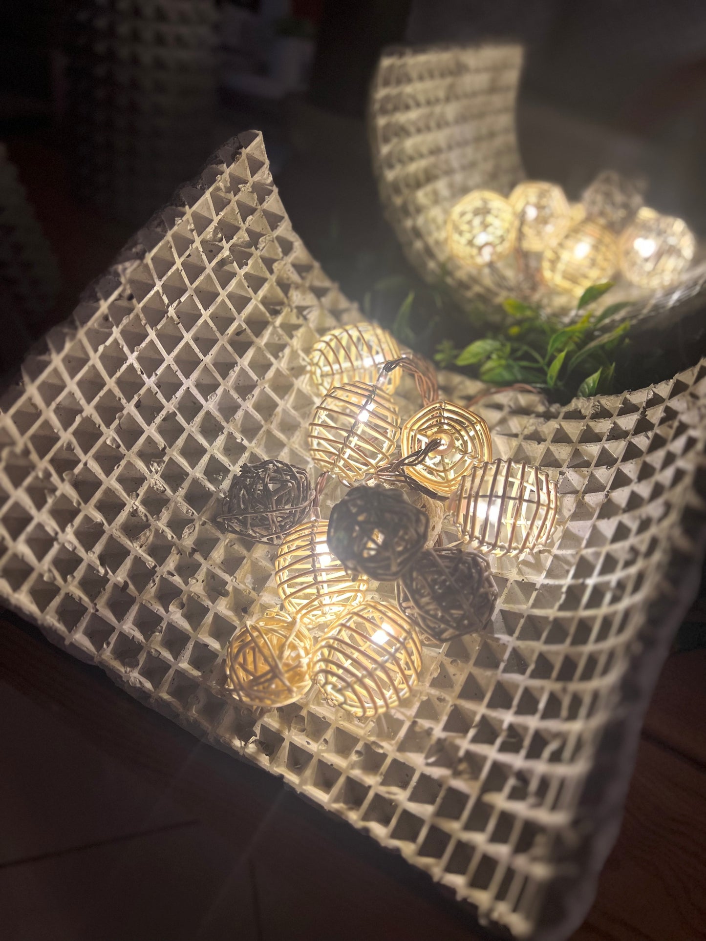 Nordic Waffle Decorative centerpiece