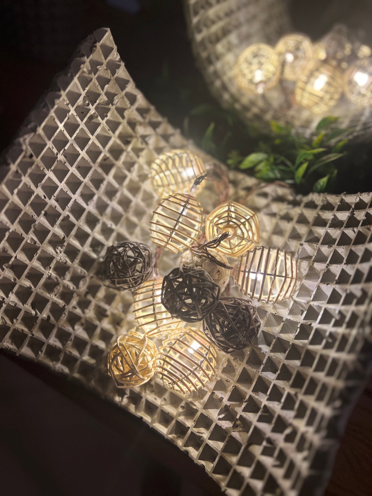 Nordic Waffle Decorative centerpiece