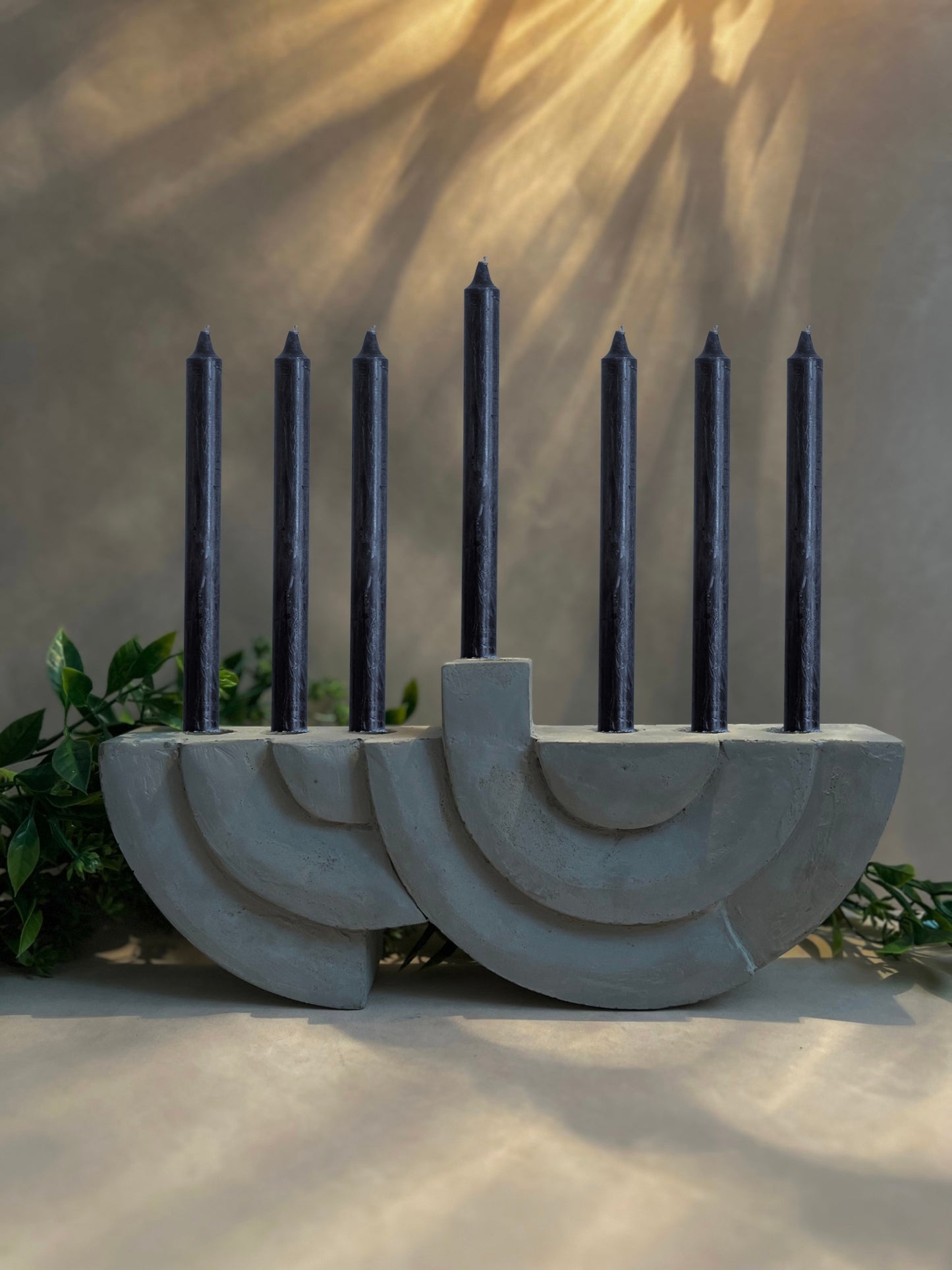 Flared taper candles holder