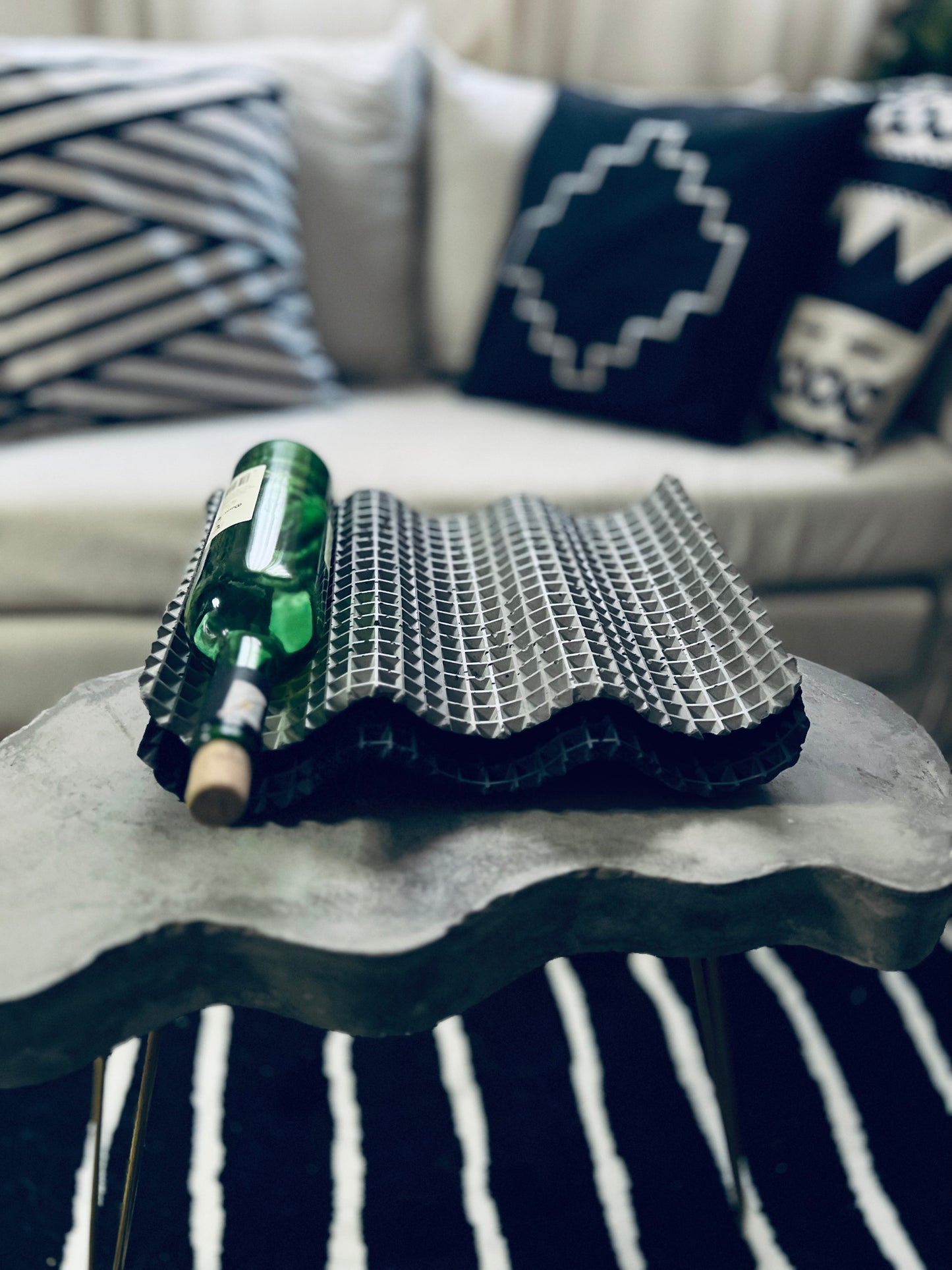 The Waffle bottle rack