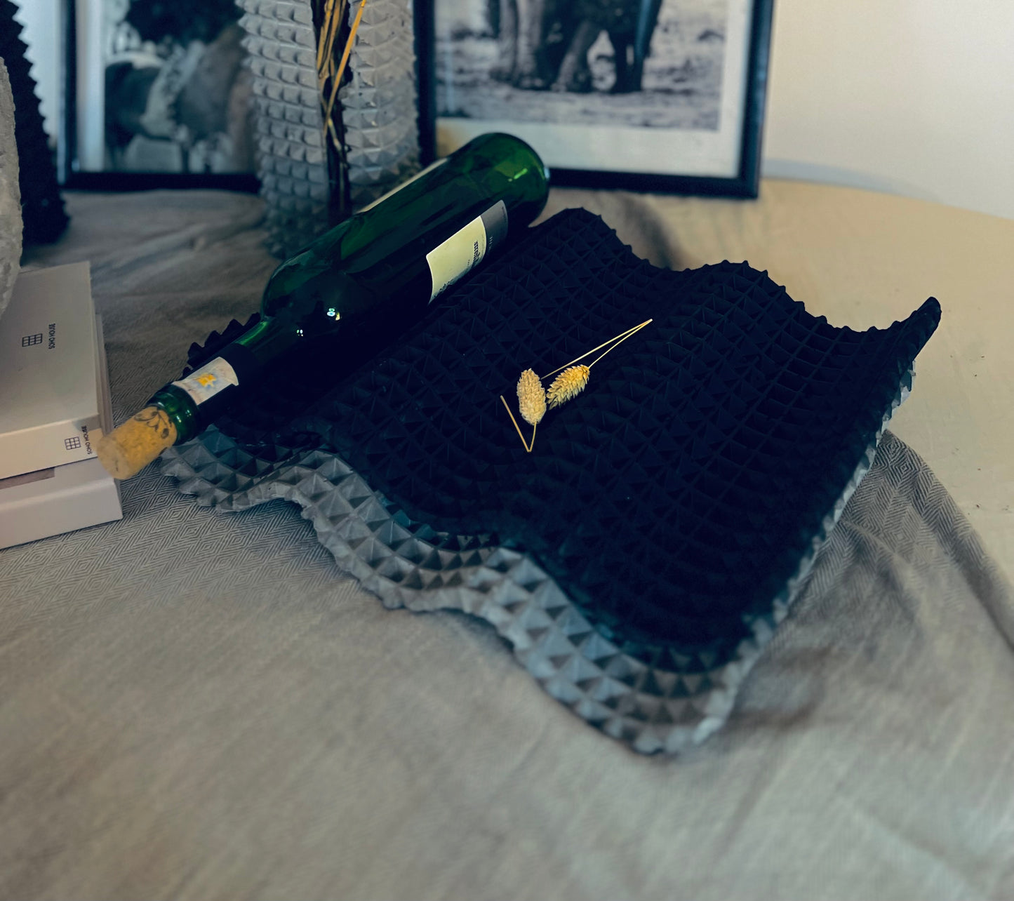 The Waffle bottle rack