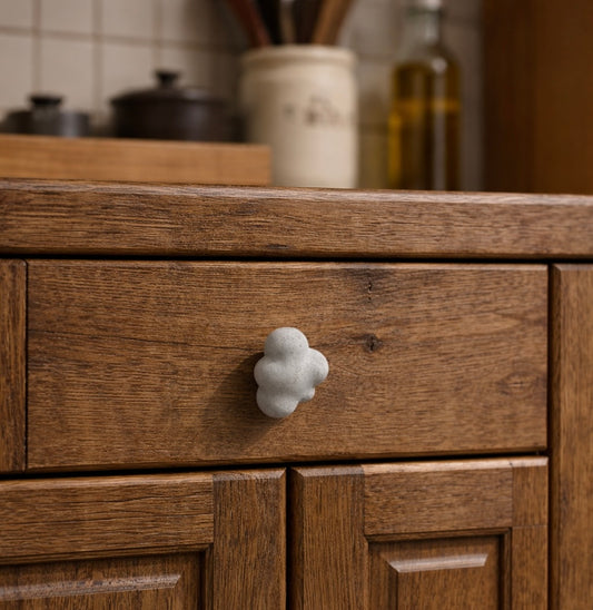 Concrete Cloud knobs Set