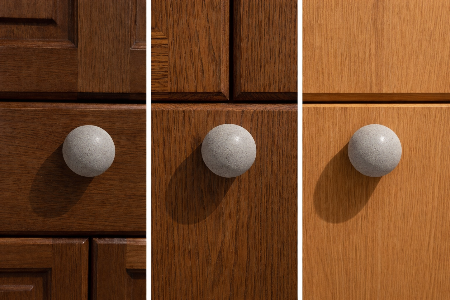 Concrete Ball knobs Set