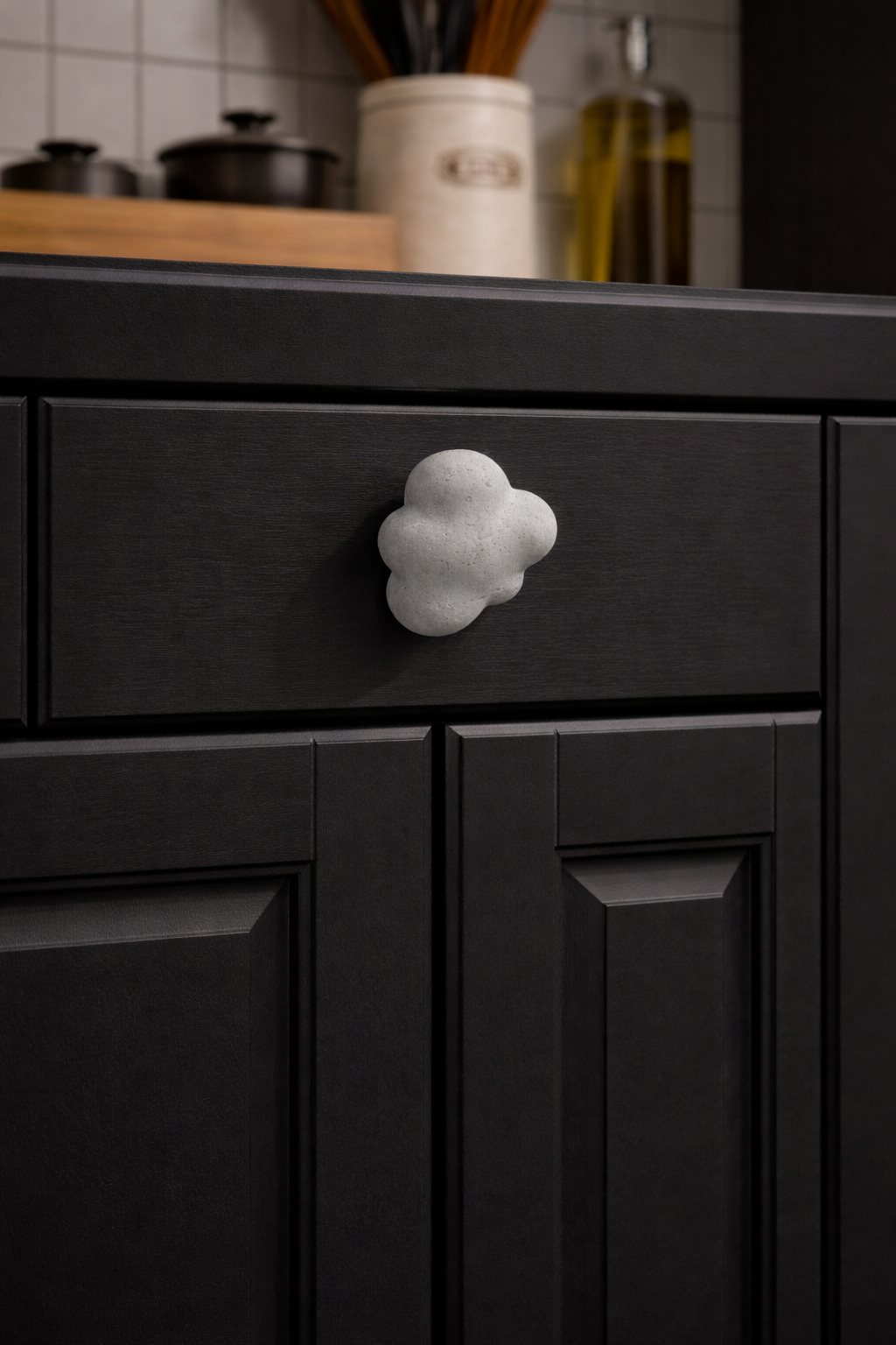 Concrete Cloud knobs Set