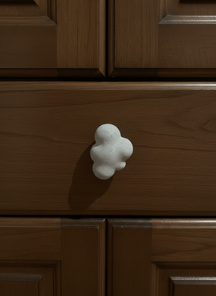 Concrete Cloud knobs Set