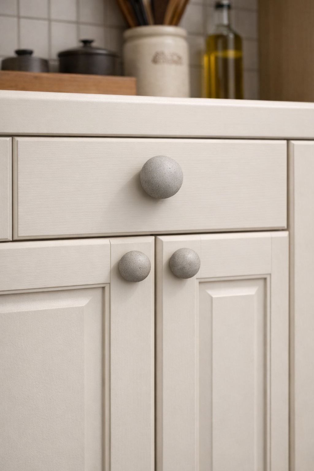 Concrete Ball knobs Set