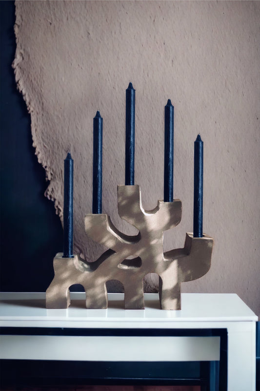 Forest taper candles holder