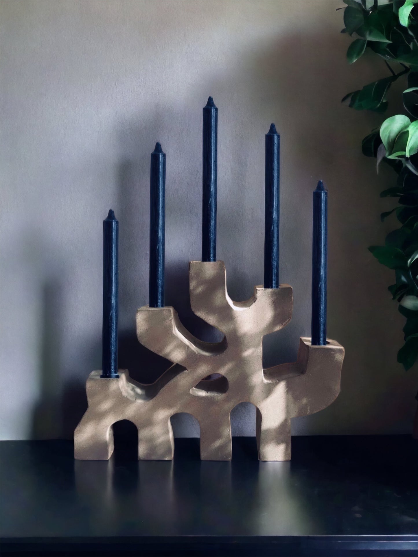 Forest taper candles holder