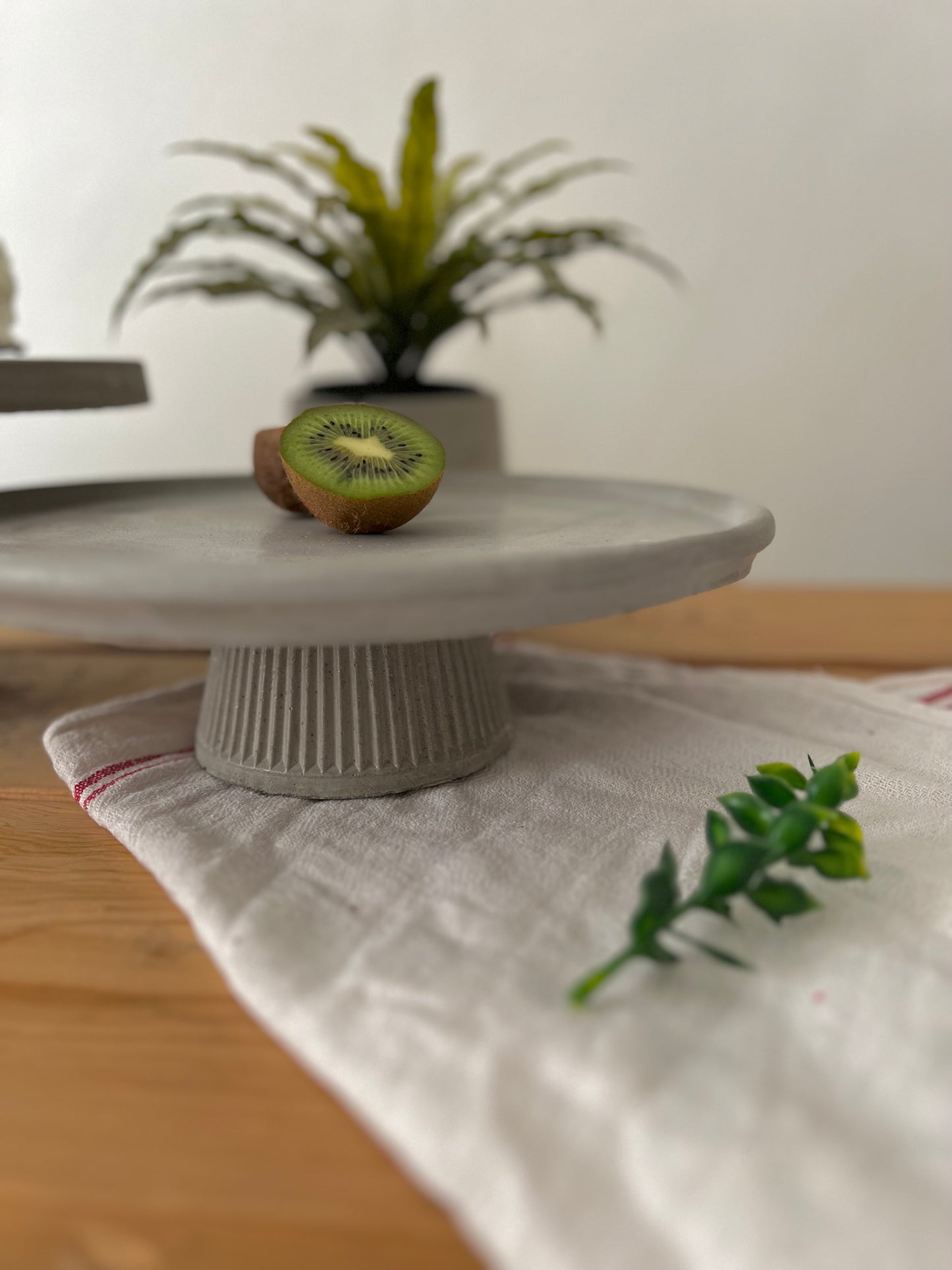 Double Concrete Cake Stands