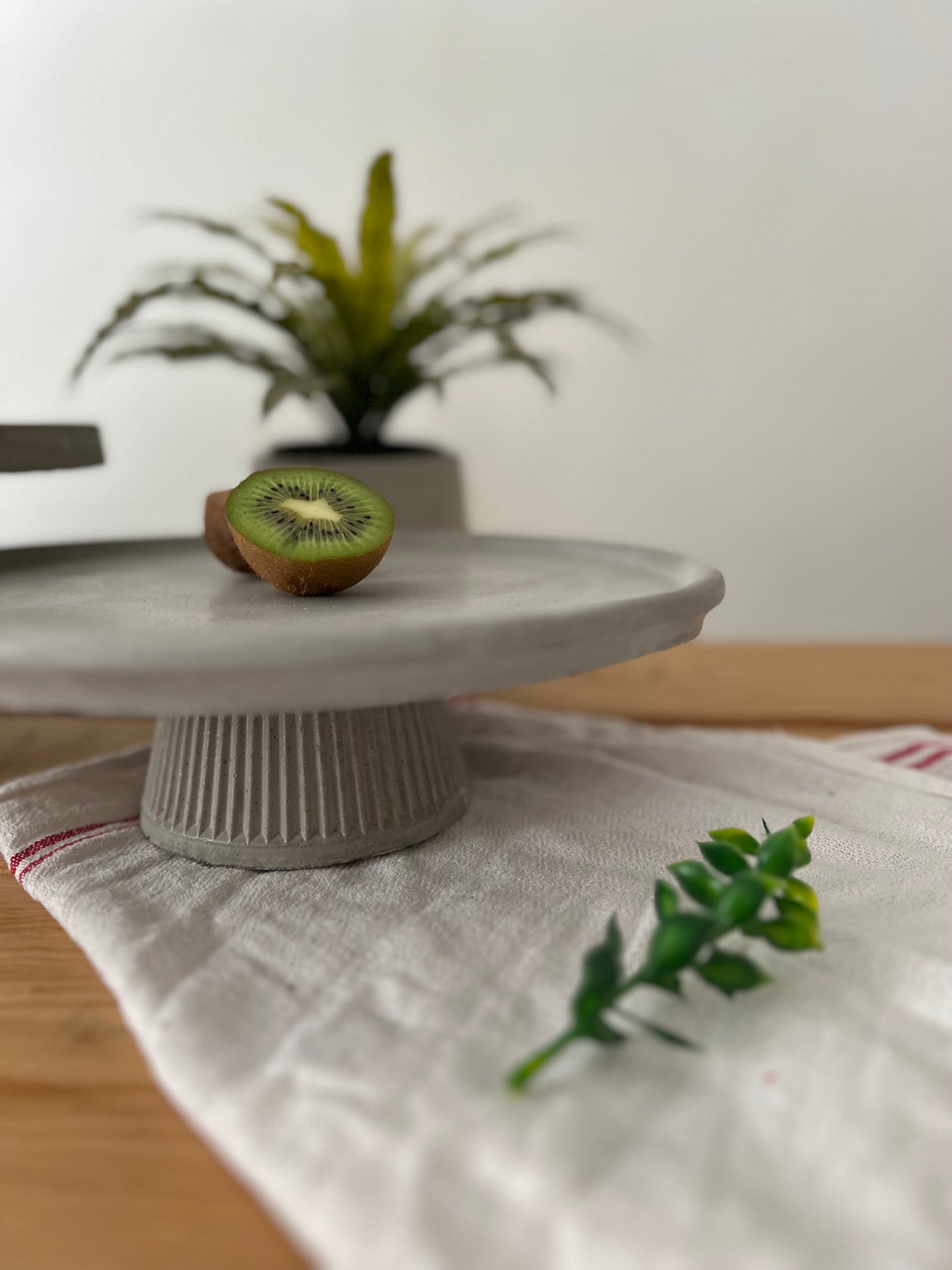 Double Concrete Cake Stands