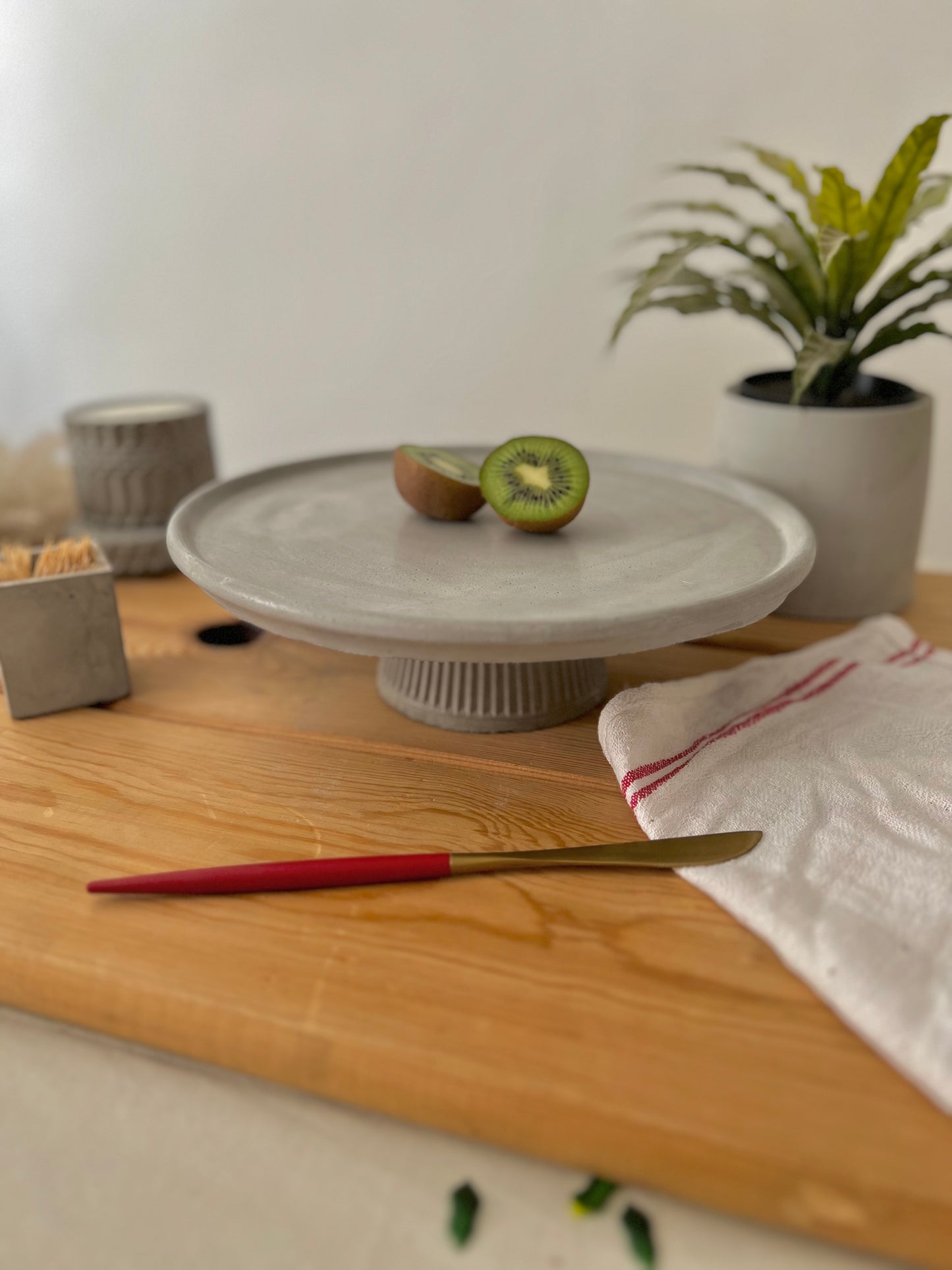 Double Concrete Cake Stands