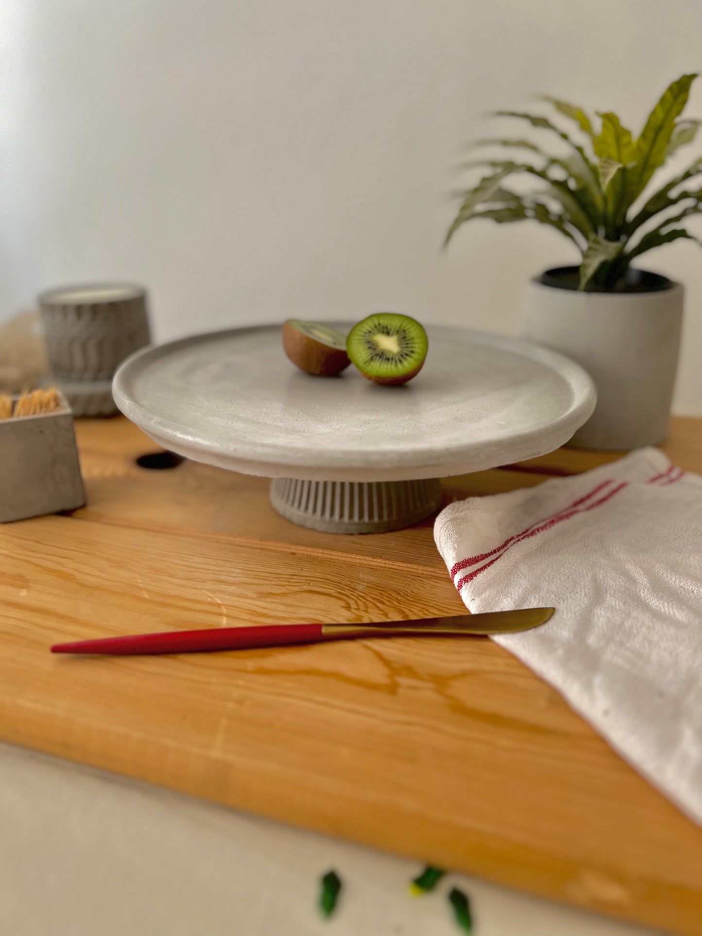 Double Concrete Cake Stands