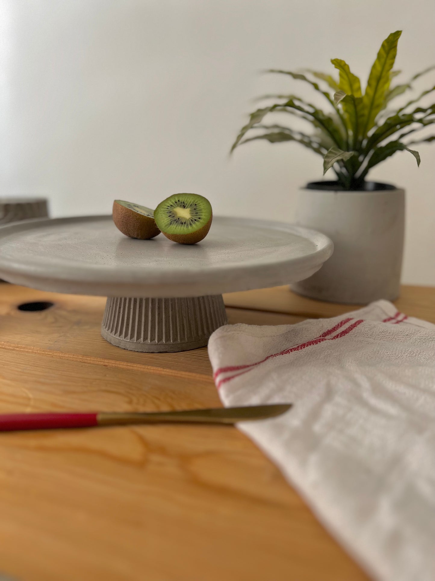 Double Concrete Cake Stands