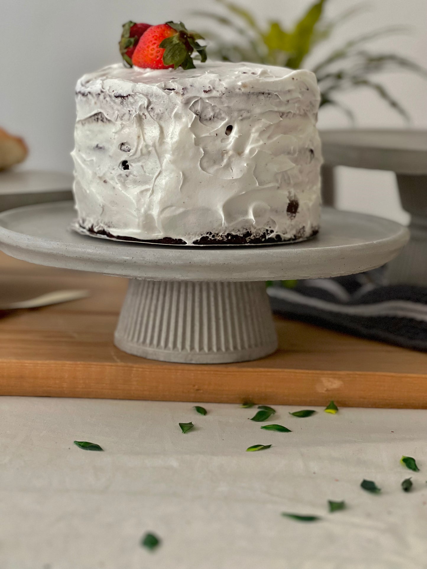 Double Concrete Cake Stands