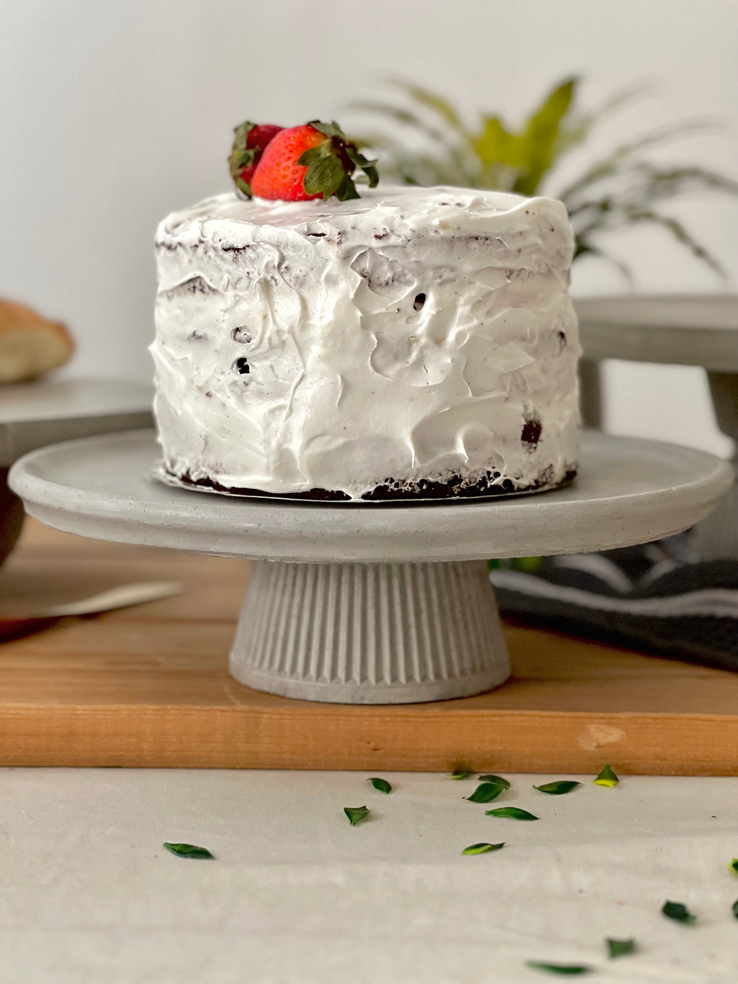 Double Concrete Cake Stands