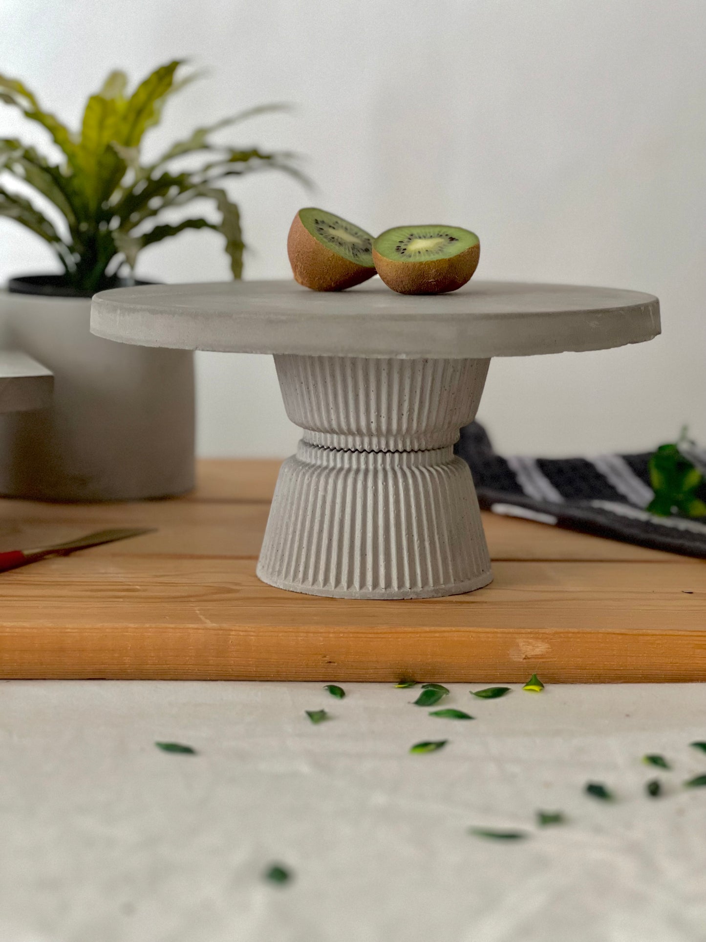 Double Concrete Cake Stands