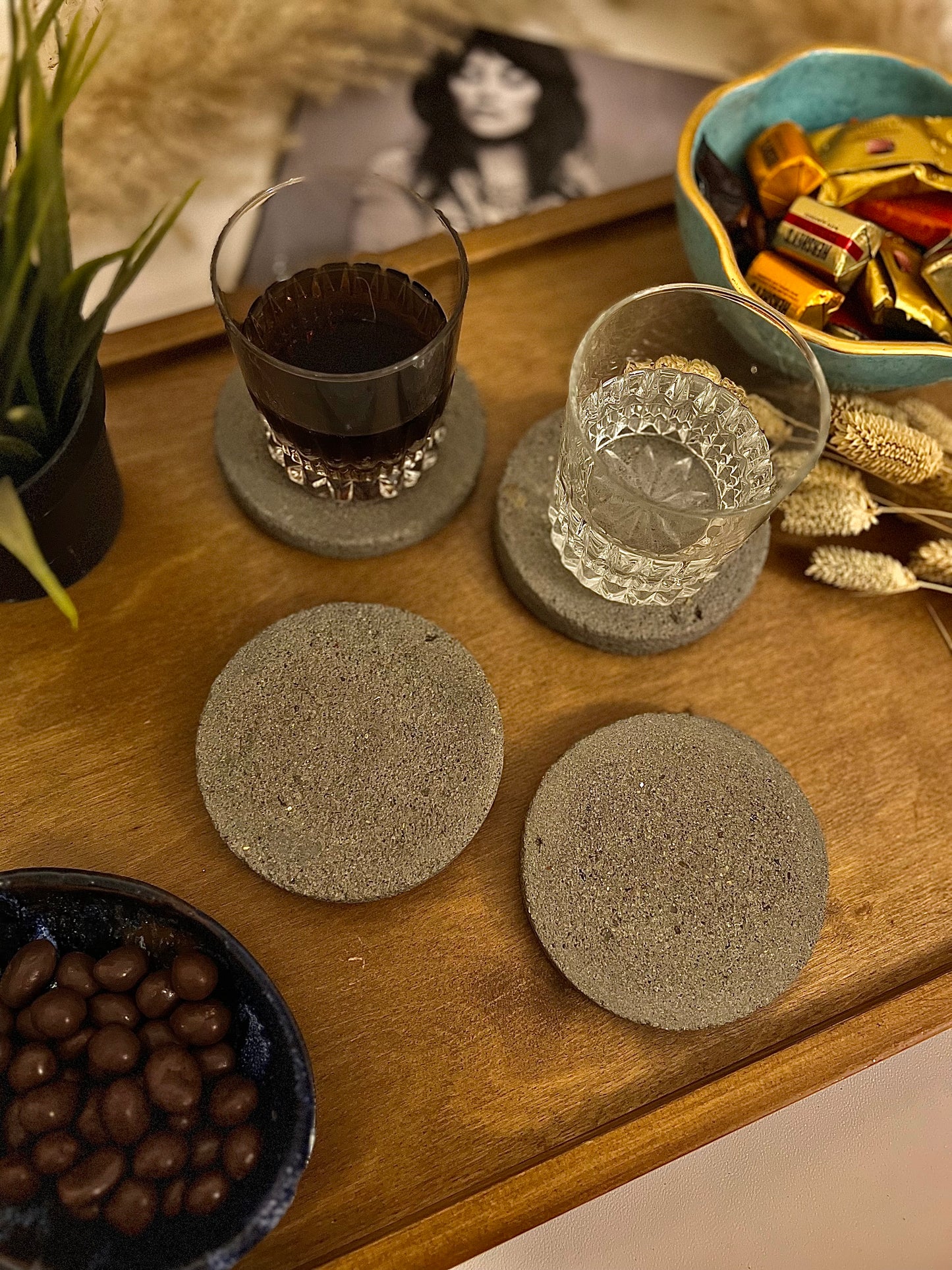 Chunky Sandy Stone Coasters