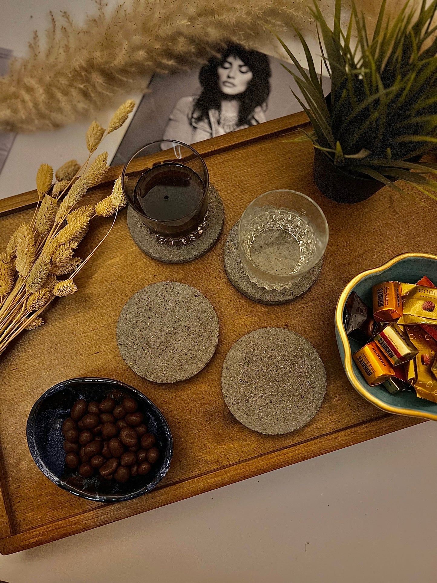 Chunky Sandy Stone Coasters